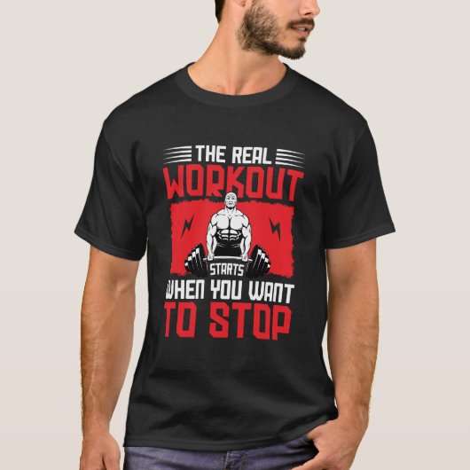 やめたいと思った時が本当のトレーニング Gym Tシャツ (正面)
