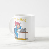 やめたい気分 お疲れモード 燃え尽き症候群 コーヒーマグカップ (正面左)