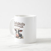 やめてくれない？冗談牛グッズ コーヒーマグカップ (正面左)