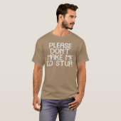 やめてくれよな、やるの！面白いことを言う少年たち Tシャツ (正面フル)