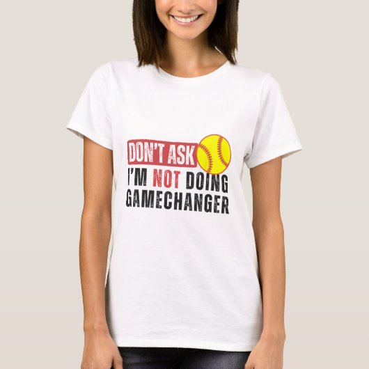 やめてくれよ、ゲームチェンジャー ソフト引用符 S Tシャツ (正面)
