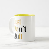 やめてやめ ツートーンマグカップ (正面左)