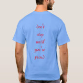 やめてストップ Tシャツ (裏面)