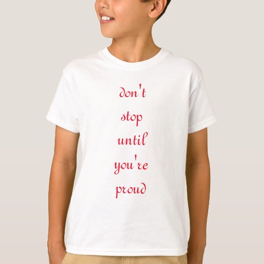 やめてストップ Tシャツ (正面)