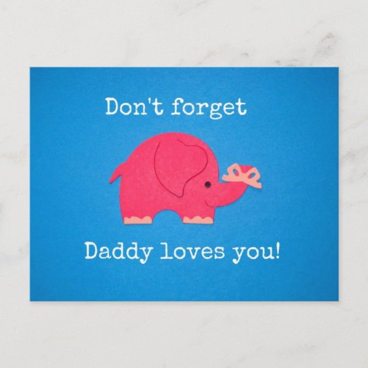 やめて忘れよ:パパは君を愛してる! ポストカード (正面)