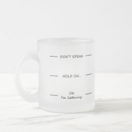 やめな話い!グラス·おもしろいコーヒー·マグ フロストグラスマグカップ