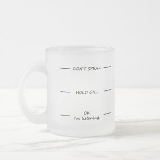 やめな話い!グラス·おもしろいコーヒー·マグ フロストグラスマグカップ