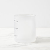 やめな話い!グラス·おもしろいコーヒー·マグ フロストグラスマグカップ (中央)