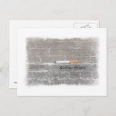 やめの=勝利アンチ喫煙最後のタバコ ポストカード (正面/裏面)