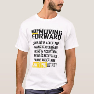 やめのIs Not引用文やる気を起こさせるトレーニング実行 Tシャツ