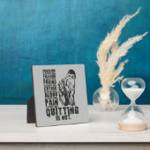 やめは受け入れられない、ジムトレーニングのモチベーション フォトプラーク (インサイチュ)