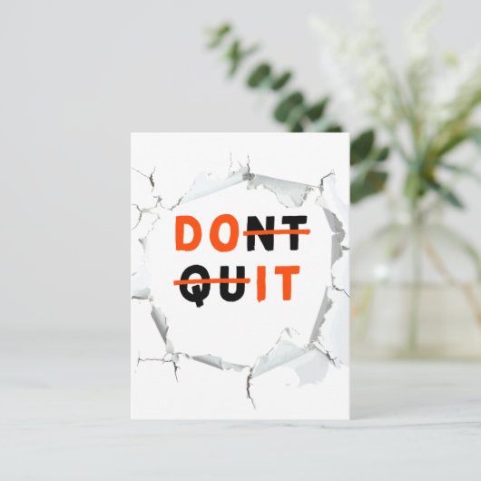 やめやめ |実行 ポストカード (スタンド正面)