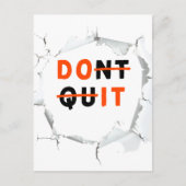 やめやめ |実行 ポストカード (正面)