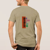 やめよう空談、始めよう行動 - Tシャツ (裏面)