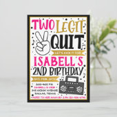 やめられないほど楽しいお誕生日パーティーのご招待(2歳の誕生日), ガール 招待状 (スタンド正面)