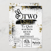 やめられない誕生日招待状 招待状 (正面/裏面)