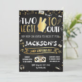 やめられない2歳の誕生日パーティー招待状 招待状 (スタンド正面)