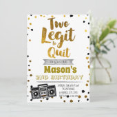 やめるのが惜しい誕生日パーティーの招待状 招待状 (スタンド正面)