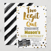 やめるのが惜しい誕生日パーティーの招待状 招待状 (正面/裏面)