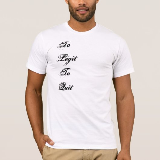 やめるべき合法に Tシャツ (正面)