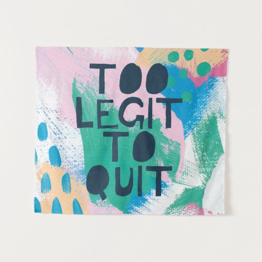 やめるべき明るいインスピレーションIII |の余りに合法 タペストリー (正面(横))