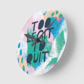 やめるべき明るいインスピレーションIII |の余りに合法 ラウンド壁時計 (傾斜)