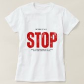 やめる Tシャツ (デザイン正面)