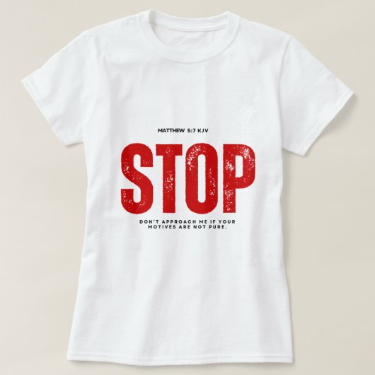 やめる Tシャツ (デザイン正面)