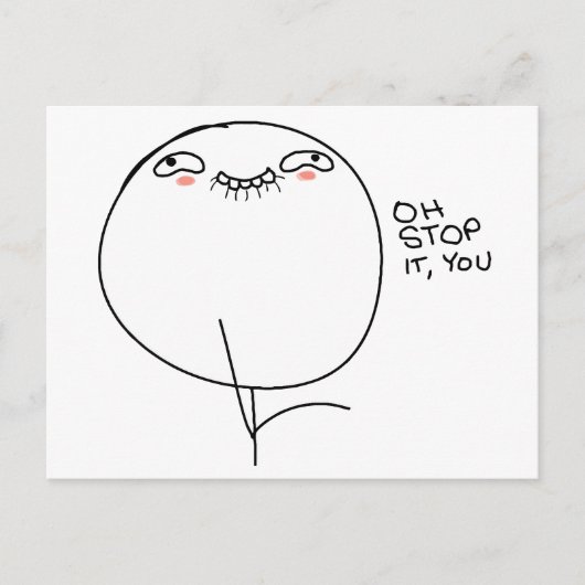 やめろってば - ポストカード (正面)