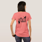 やめろって！動物をファッション Tシャツ (裏面フル)