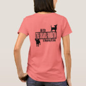 やめろって！動物をファッション Tシャツ (裏面)