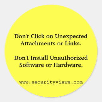 やめクリックろ！ ラウンドシール