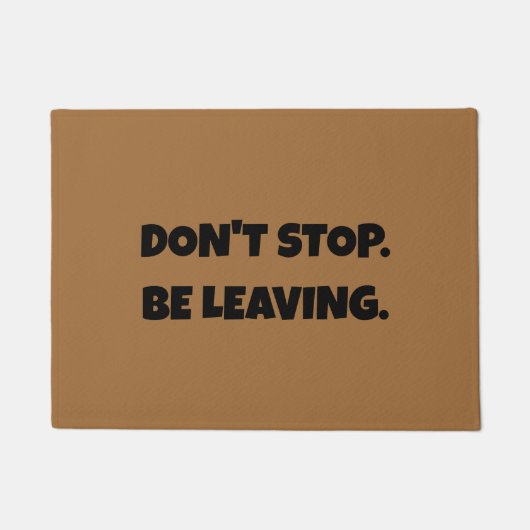 やめストップろ。Be離れの反おもしろい社会的 ドアマット (正面)