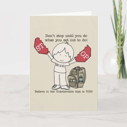 やめストップ カード (正面)