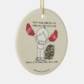 やめストップ セラミックオーナメント (右)