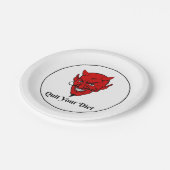 やめダイエット悪魔サタン ペーパープレート (アングル)