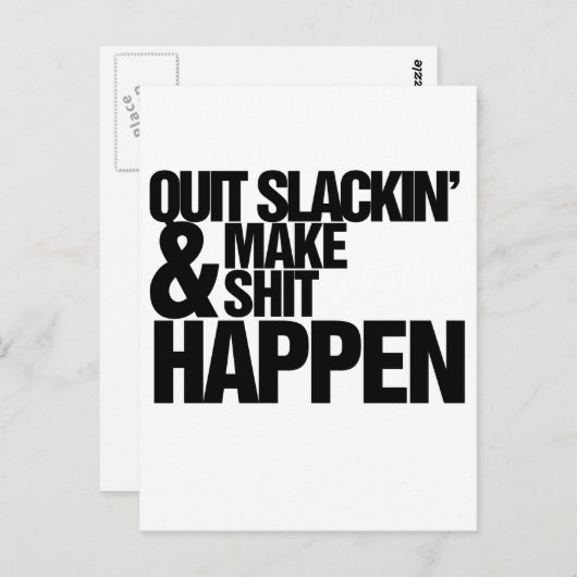 やめラキンやる気を起こさせるパロディ ポストカード (正面/裏面)