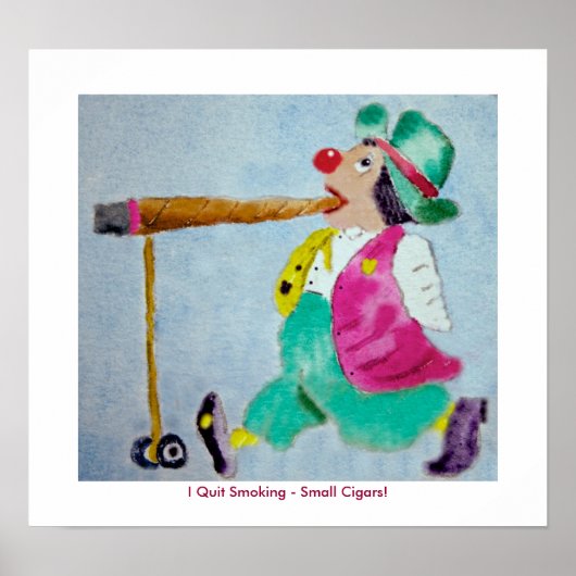 やめ喫煙プリント ポスター (正面)