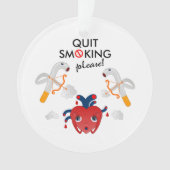 やめ喫煙 オーナメント (正面)