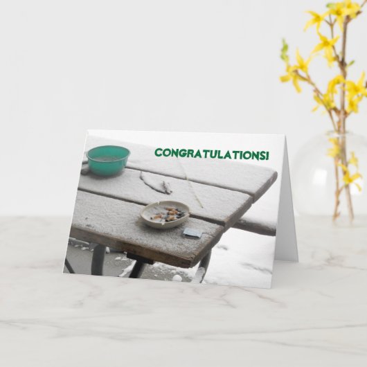 やめ喫煙 カード (黄色い花)