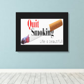やめ喫煙 キャンバスプリント (インサイチュ (ウッドフロア))