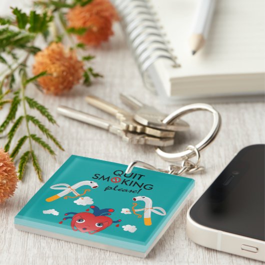 やめ喫煙 キーホルダー (正面右)
