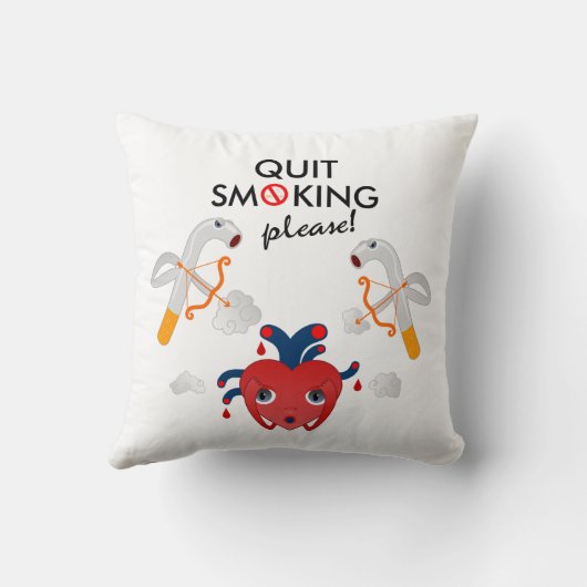 やめ喫煙 クッション (裏面)