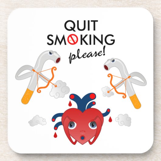 やめ喫煙 コースター (正面)