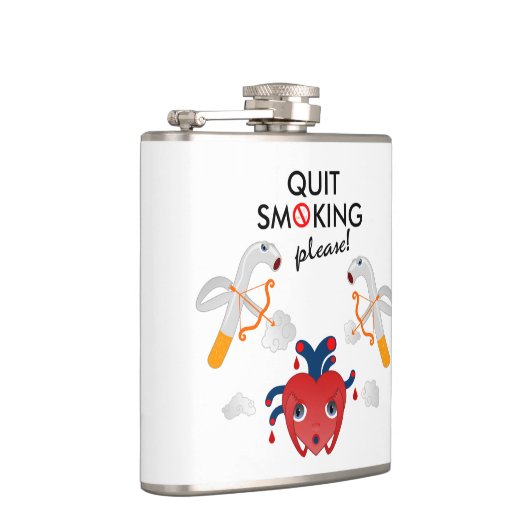 やめ喫煙 フラスク (右)