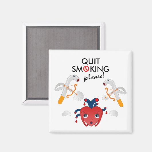 やめ喫煙 マグネット (正面/裏面)