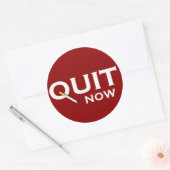 やめ喫煙 ラウンドシール (封筒)