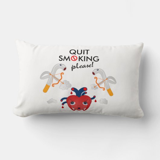 やめ喫煙 ランバークッション (正面)