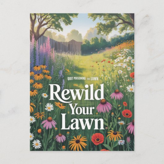 やめ庭を荒らす ポストカード (正面)