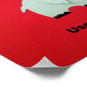 やめ忘れて：やさしい言葉を使え。 ポスター (角)